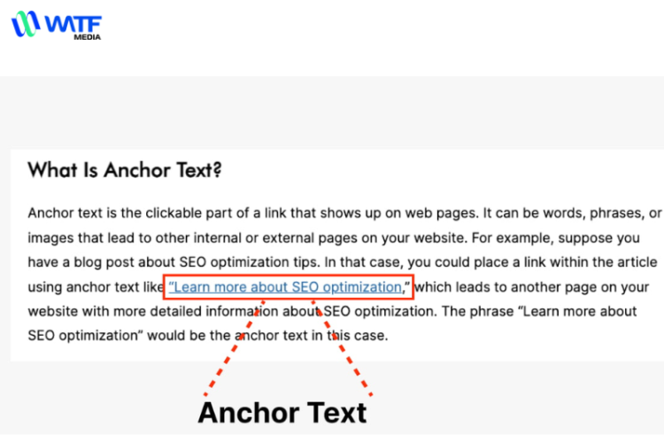 Anchor text khớp chính xác (Exact match anchor text)