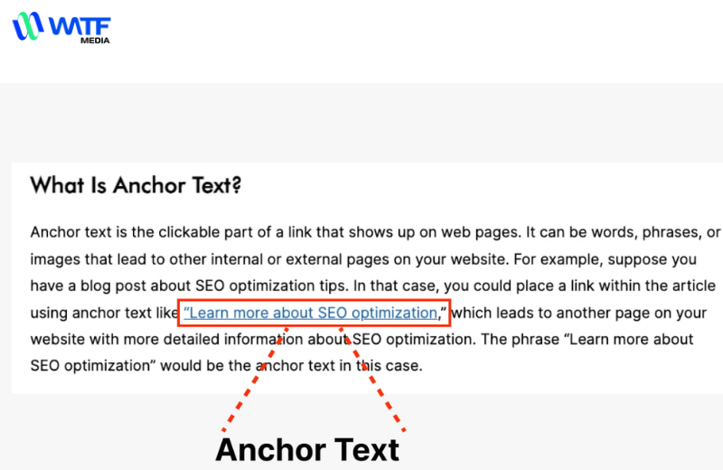 Anchor text khớp chính xác (Exact match anchor text)