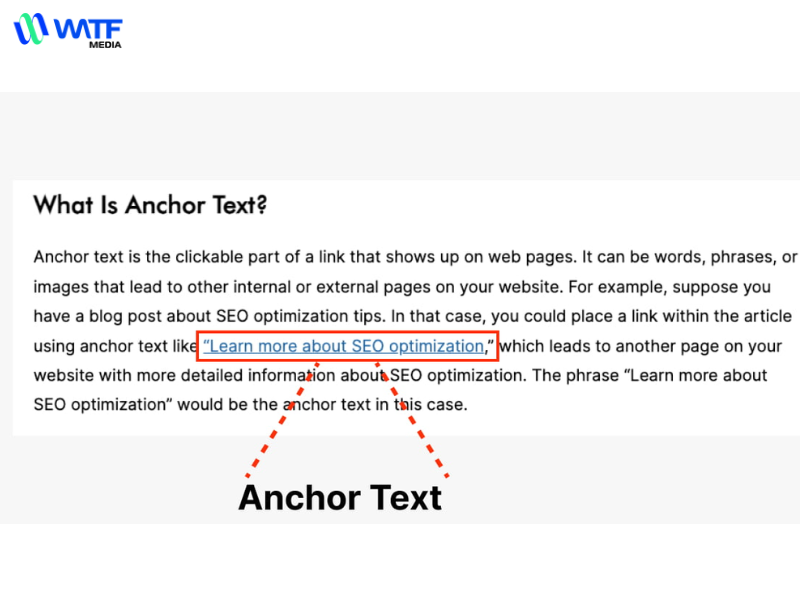 Anchor text khớp chính xác (Exact match anchor text)